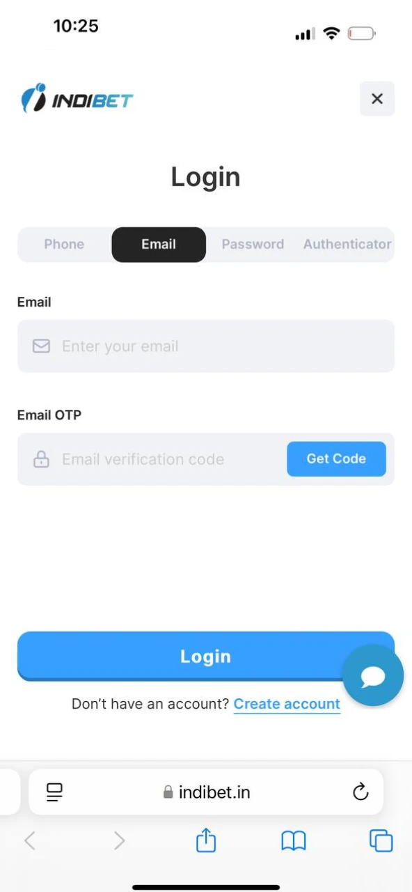 Log in for make deposit.