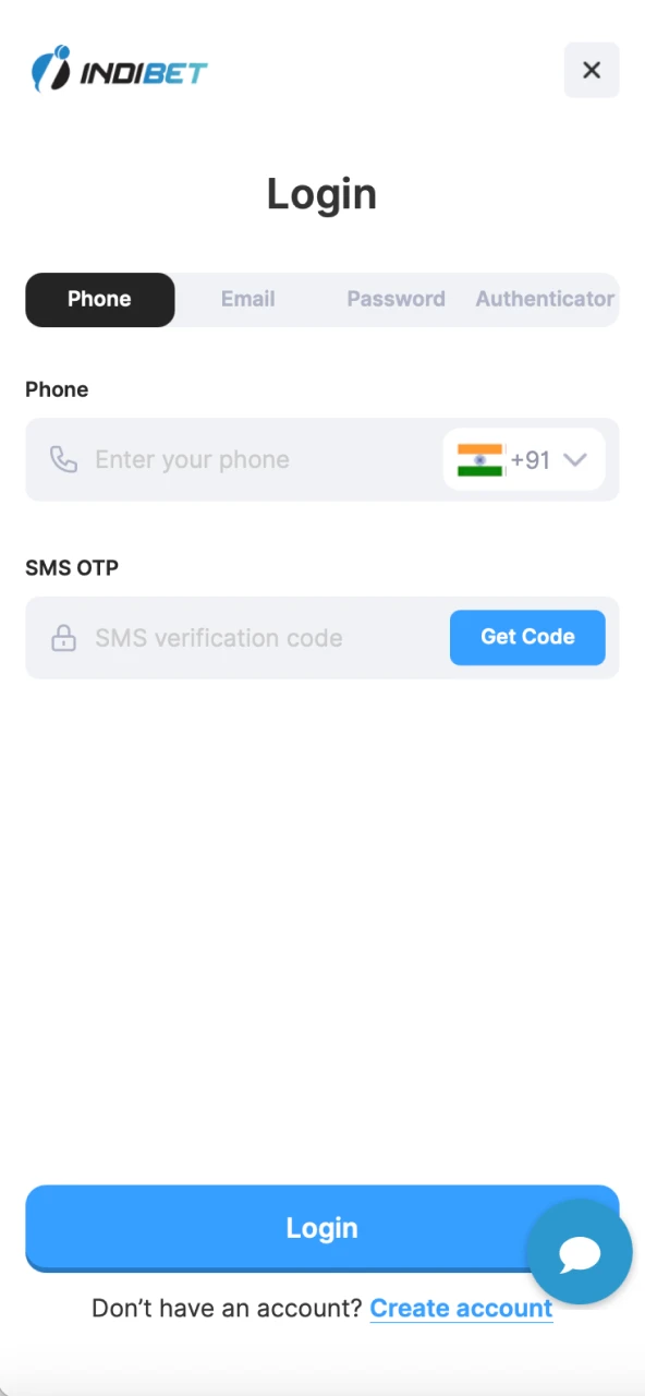 Log in for start withdrawing procedure.